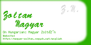 zoltan magyar business card